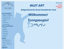 Tablet Screenshot of inuitkunst.de